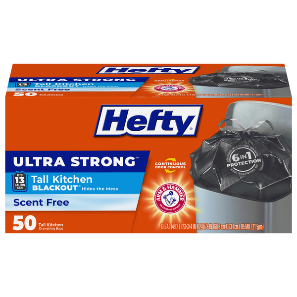 Target Hefty Scent Free Blackout Drawstring Kitchen Bags Same-Day ...