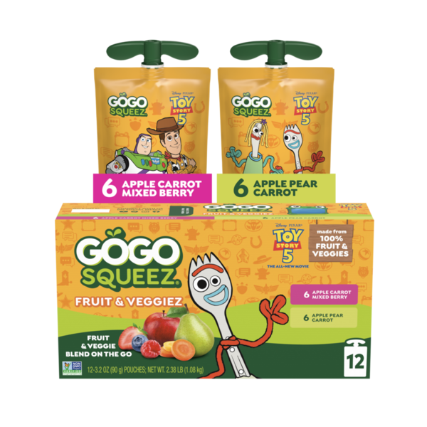 GoGo Squeez Fruit & VeggieZ, Variety Pear Berry
