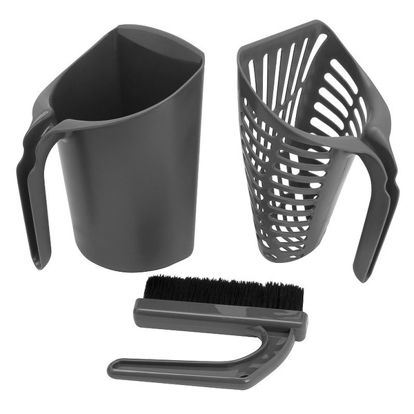Kitty City Infinity Litter Scoop, Gray