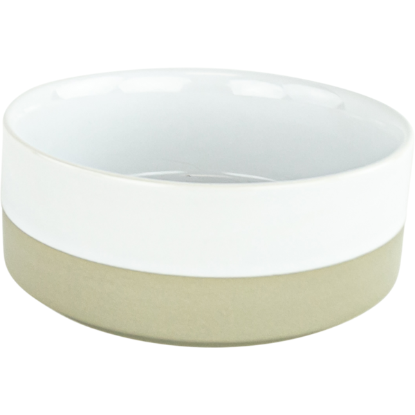 Play On Horizon Stripe Ceramic Dog Bowl