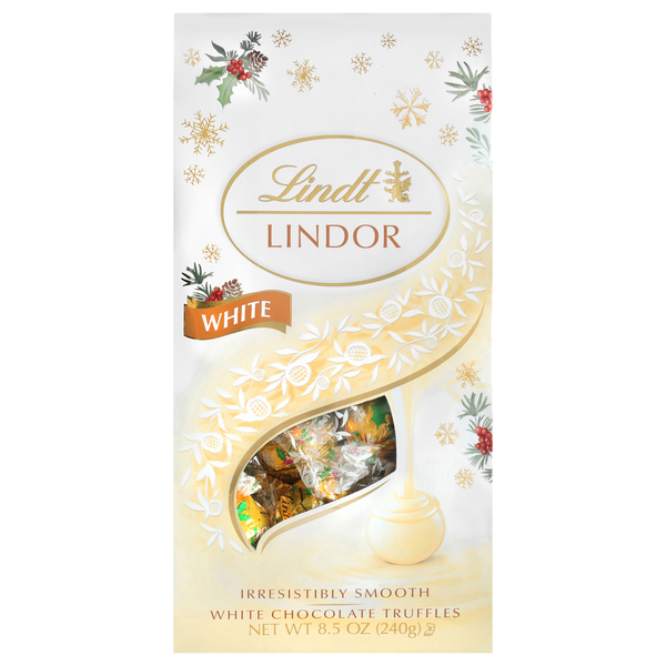 Lindt White Chocolate Truffles (8.5 oz) Instacart