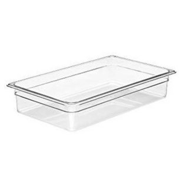 Cambro - Camwear 14CW135 - Full Size Food Pan, 4" Deep, Clear