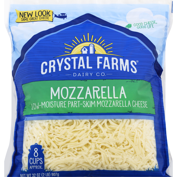 Crystal Farms Cheese, Mozzarella (32 oz) Instacart