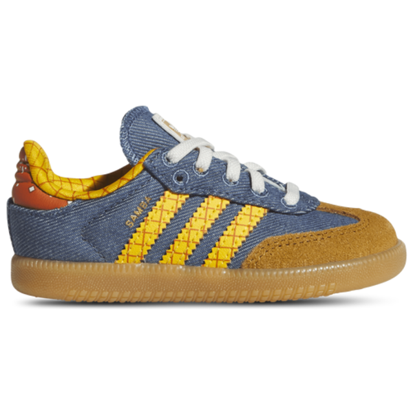 adidas Girls' Originals Samba Shoes, Size 10 - Multi/Blue