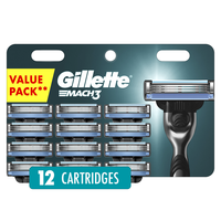 Mach3 Razor Refills for Men, 12 Razor Blade Refills