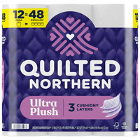 Ultra Plush Toilet Paper 12 Rolls 255 sheet 1020 in.