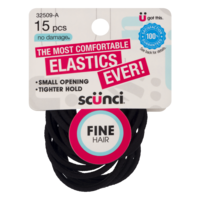 Scunci Thick Hair Elastics No Damage Hair Tie 10 Ct From Cvs