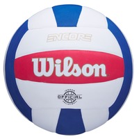 Wilson Encore Indoor Volleyball, Red/White/Blue