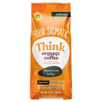 Coffee, Ground, Organic, Dark Roast, Mushroom, Think