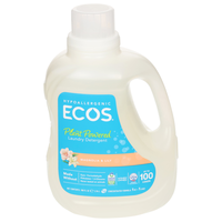 1213065 Ecos Ultra 2x All Natural Laundry Detergent- Magnolia & Lily - 100 oz pack of 4