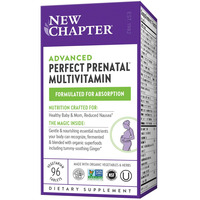 Advanced Perfect Prenatal MultiVitamin by New Chapter - 96 Vegetarian Tablets