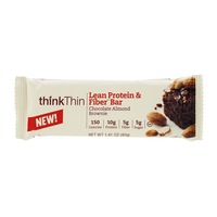 Think Thin Lean Protein Fiber Bars Chocolate Almond Brownie Think Thin Lean Protein Fiber Bars Chocolate Almond Brownie