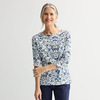 Blue Ornate Floral