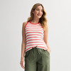 Coral Beige Stripe