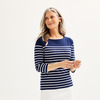 Navy Placed Stripe