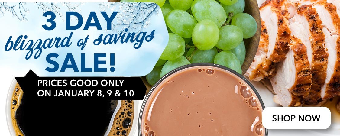 3 Day Blizzard of Savings Sale
