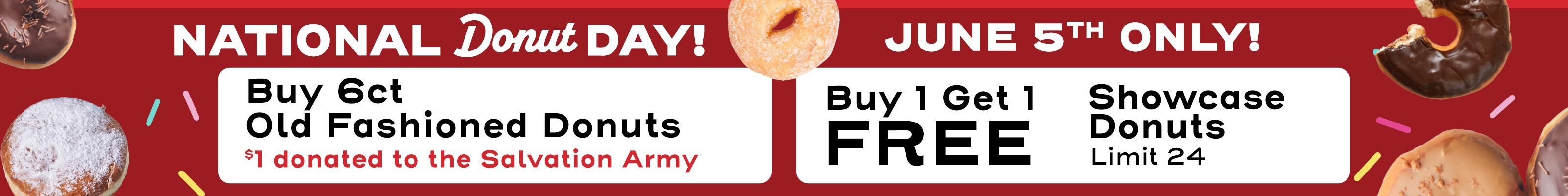 National Donut Day is June 5th