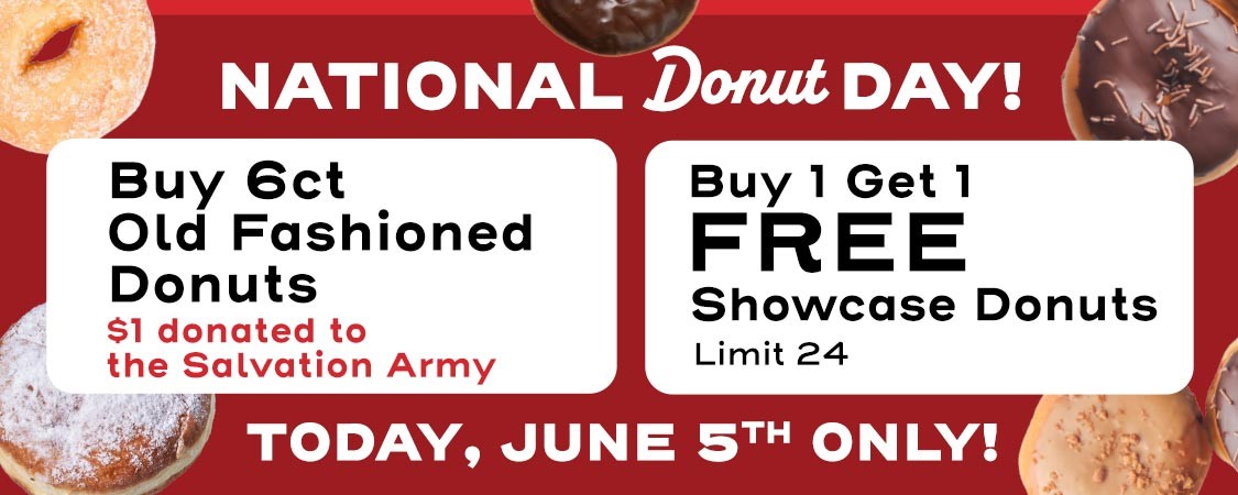 National Donut Day is June 5th