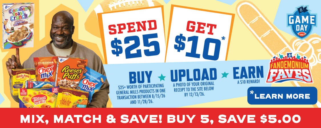 Mix, Match & Save - Buy 5 Save $5