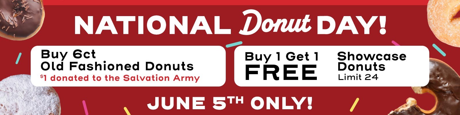 National Donut Day is June 5th