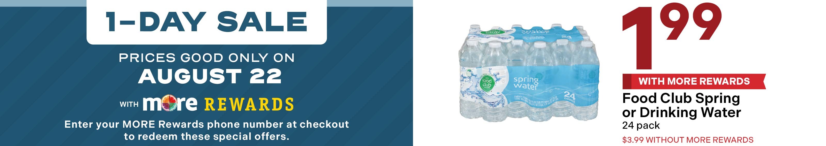 Food Club Spring or Drinking Water